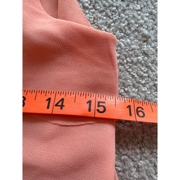 TOBI scalloped details peach lightweight tank women’s  top size small - Picture 5 of 6